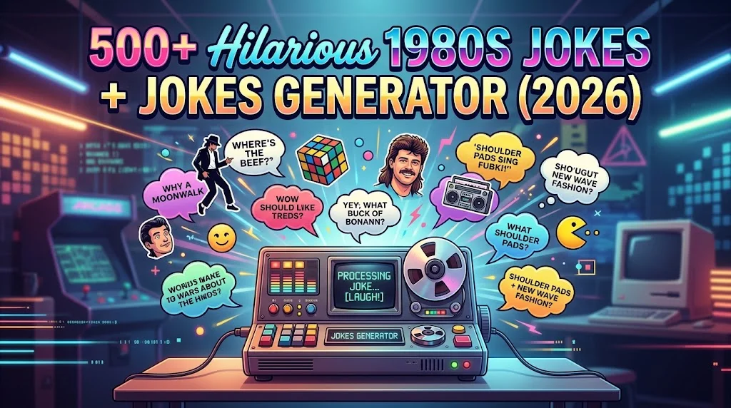 Hilarious 1980S Jokes + Jokes Generator