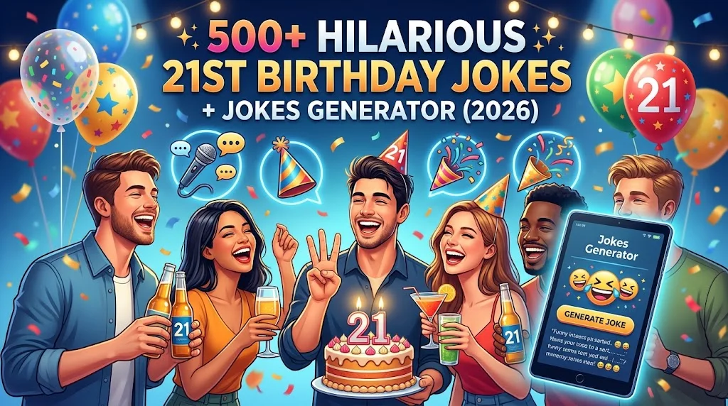 Hilarious 21St Birthday Jokes + Jokes Generator
