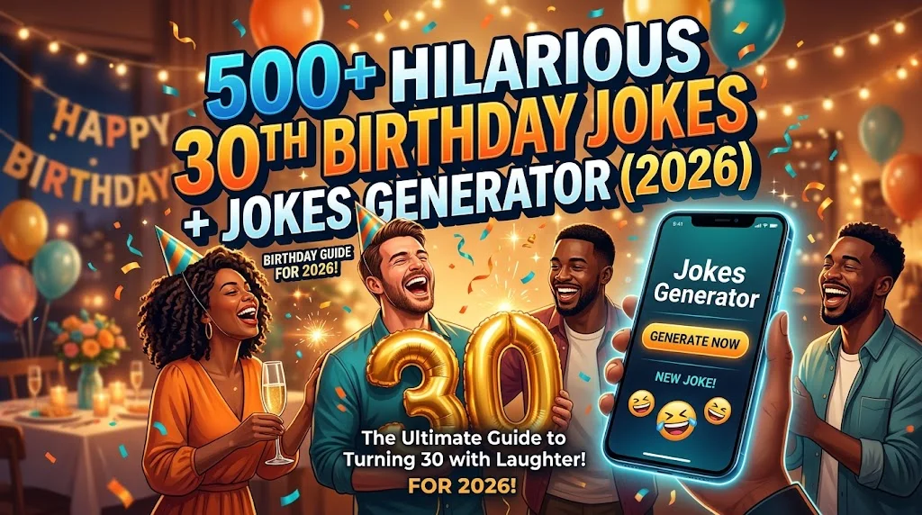 Hilarious 30Th Birthday Jokes + Jokes Generator