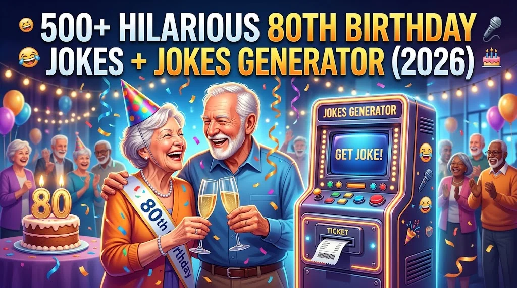 Hilarious 80Th Birthday Jokes + Jokes Generator