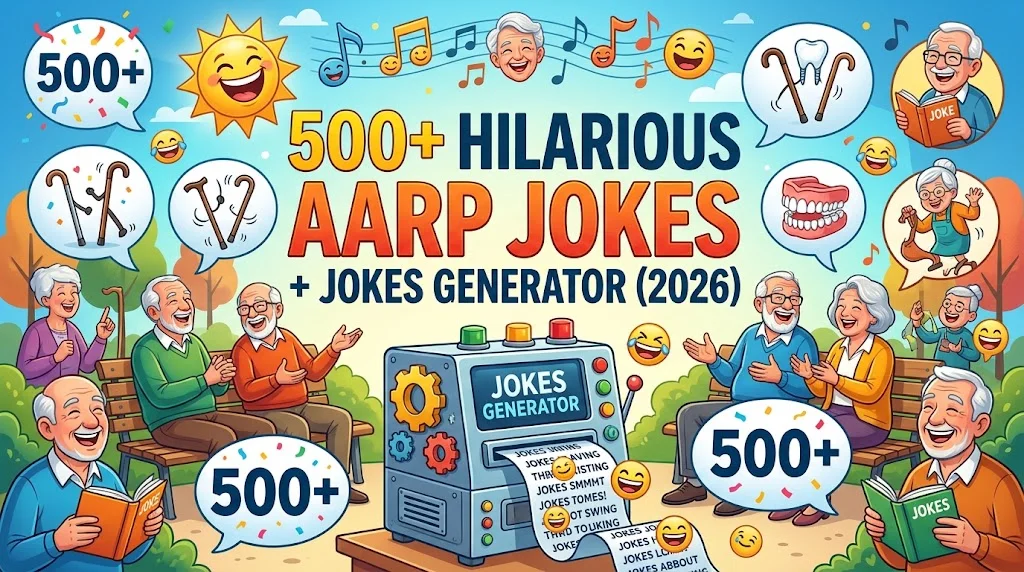 Hilarious AARP Jokes + Jokes Generator