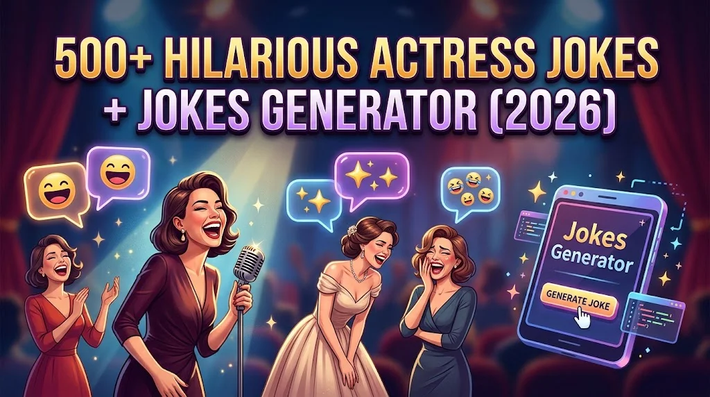 Hilarious Actress Jokes + Jokes Generator