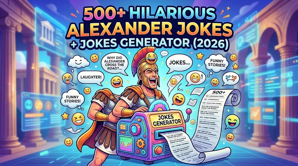 Hilarious Alexander Jokes + Jokes Generator