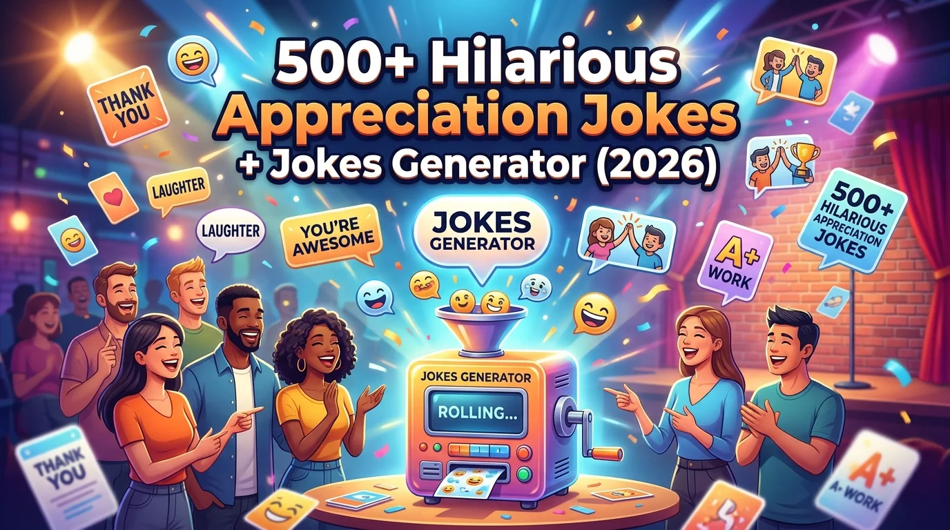 Hilarious Appreciation Jokes + Jokes Generator