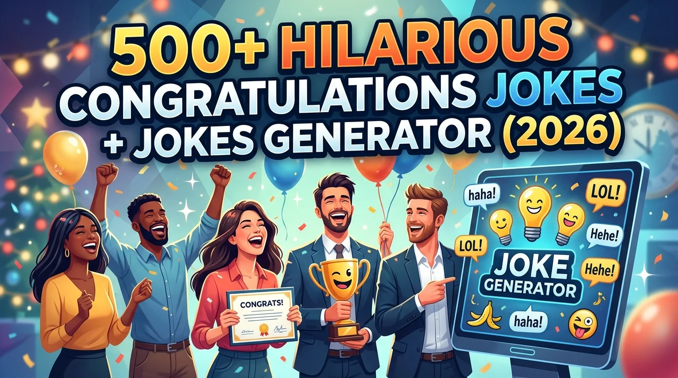 Hilarious Congratulations Jokes + Jokes Generator