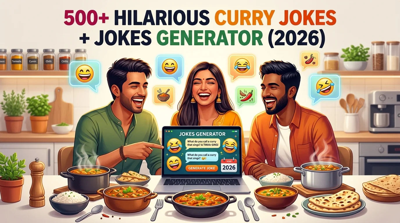 Hilarious Curry Jokes + Jokes Generator