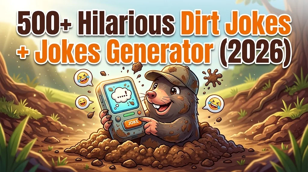 Hilarious Dirt Jokes + Jokes Generator