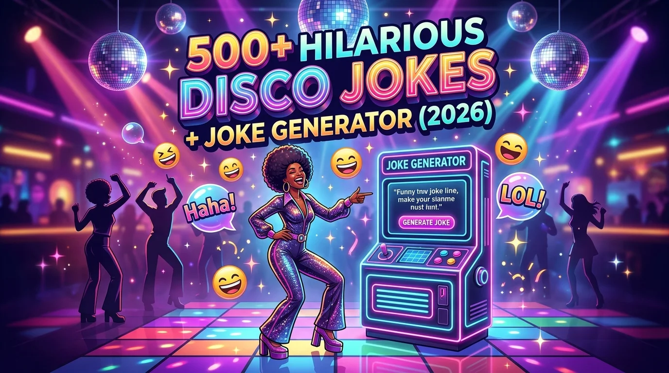 Hilarious Disco Jokes + Joke Generator (2026)