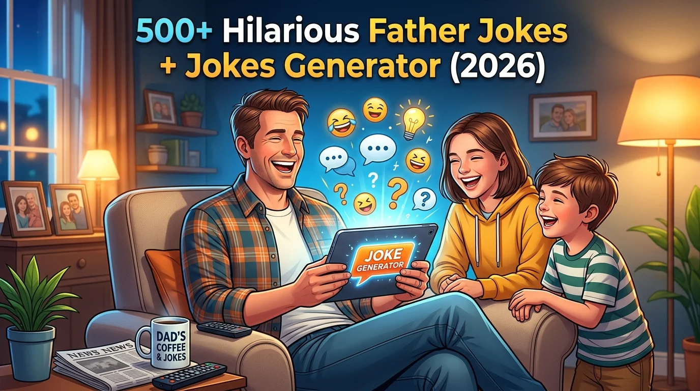 Hilarious Father Jokes + Jokes Generator