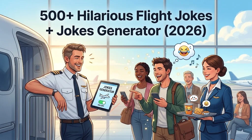 Hilarious Flight Jokes + Jokes Generator
