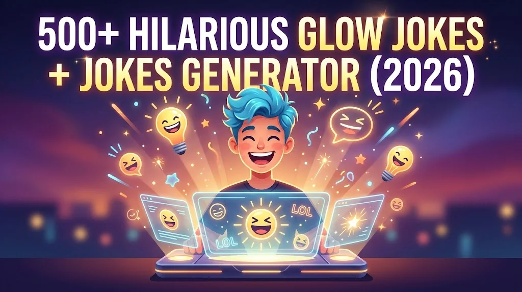 Hilarious Glow Jokes + Jokes Generator