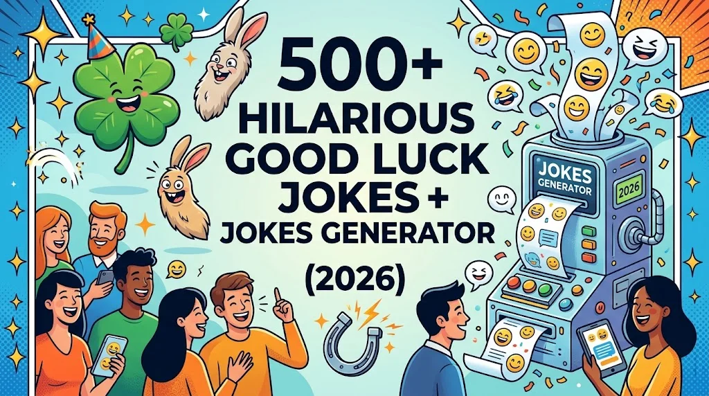 Hilarious Good Luck Jokes + Jokes Generator