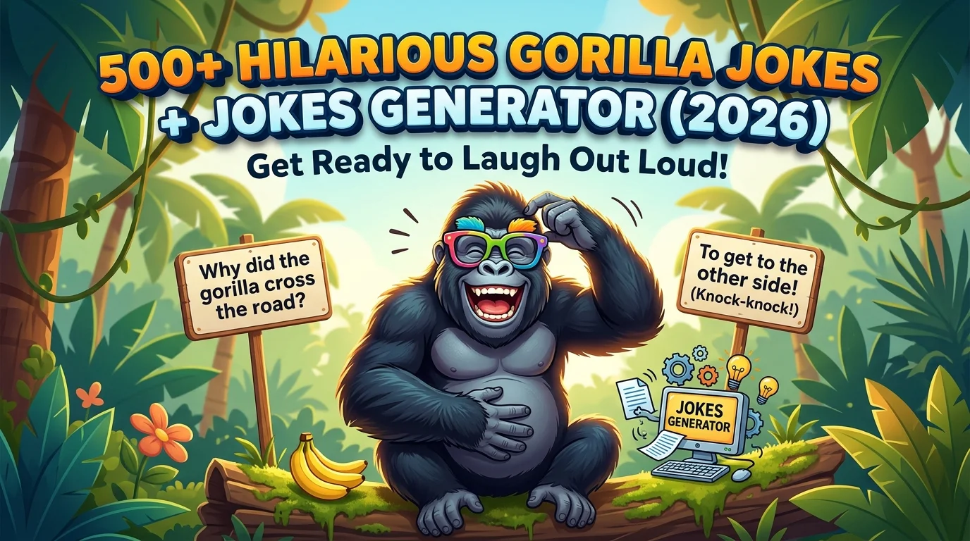 Hilarious Gorilla Jokes + Jokes Generator
