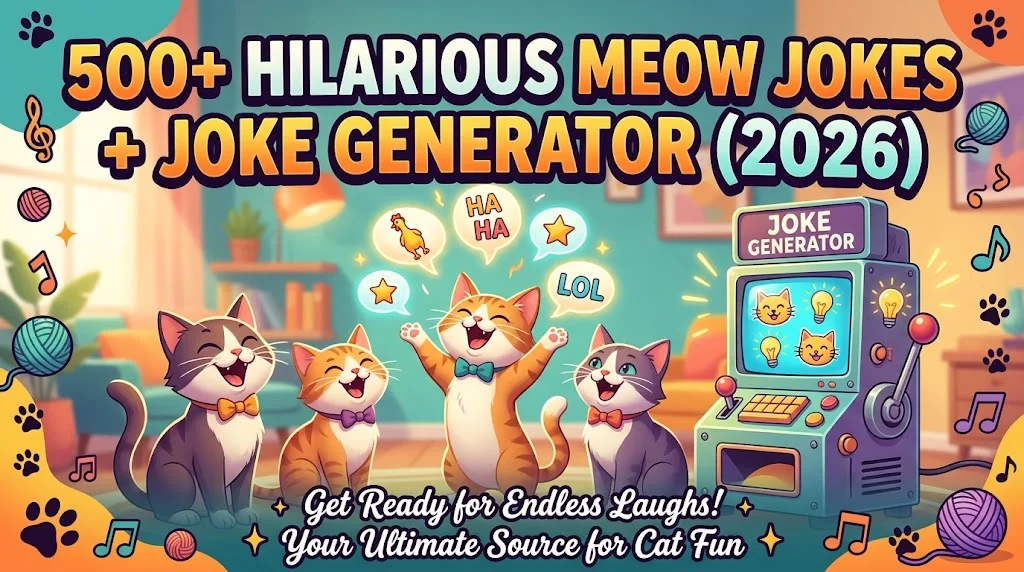 Hilarious Meow Jokes + Joke Generator