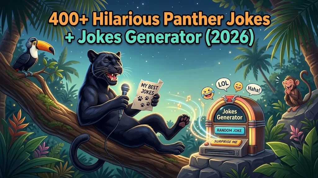 Hilarious Panther Jokes + Jokes Generator